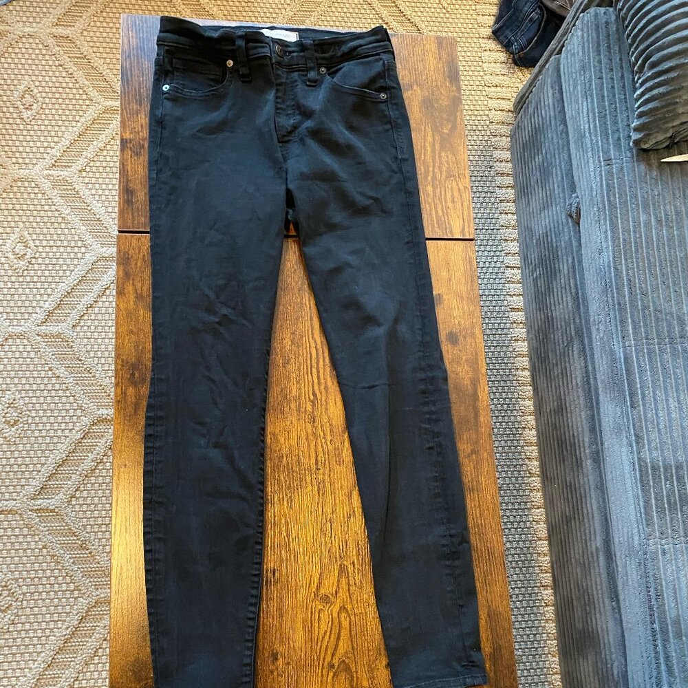 Madewell 9" High-Rise Skinny Jeans – Black, Size 27